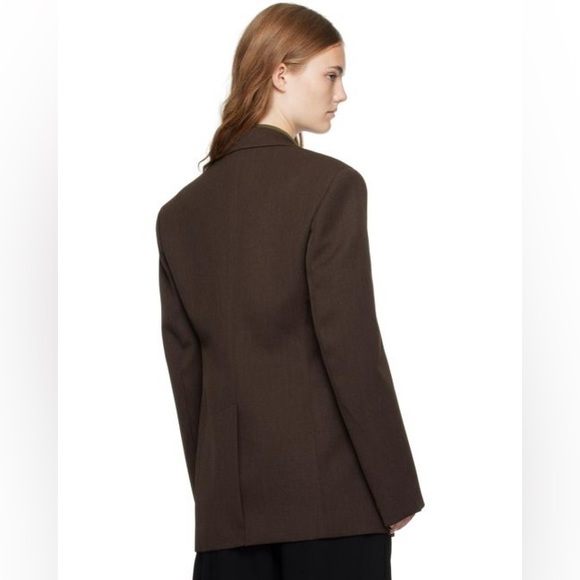 RECTO Brown Double-Breasted Blazer - Picture 2 of 5